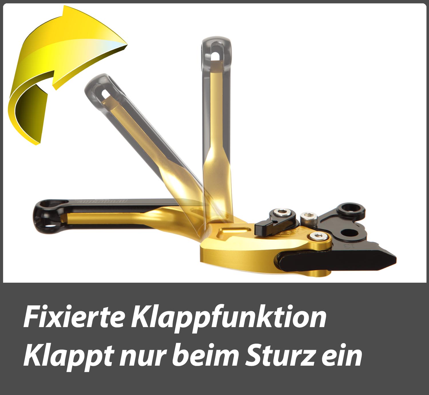Klappfunktion vom probrake TECTOR Hebel