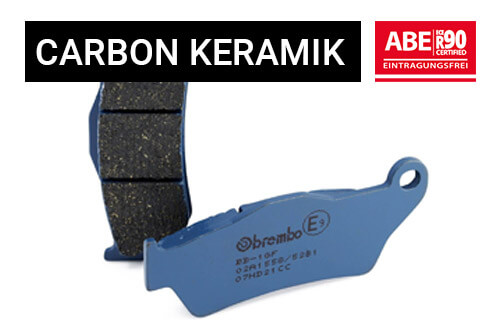 Product photo of Brembo carbon ceramic brake pads for motorbikes
