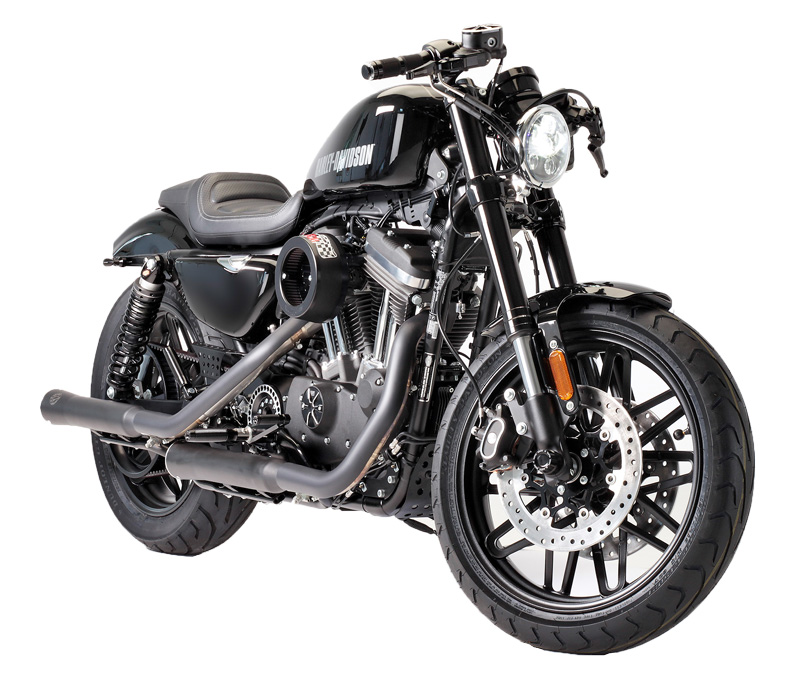 Foto einer umgebauten Harley Sportster