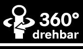Symbol Drehbar um 360 Grad