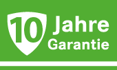 Symbol 10 Jahre Garantie